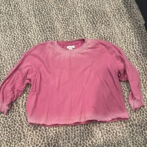 Velvet size small Pink Tie-Dye Sweatshirt